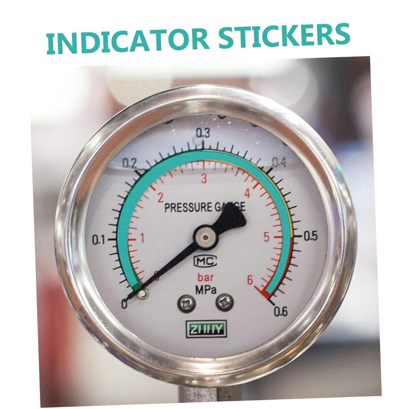 Pressure Gauge Labels Adhesive Stickers 25 Sheets Easy To Read Decals - Image 4